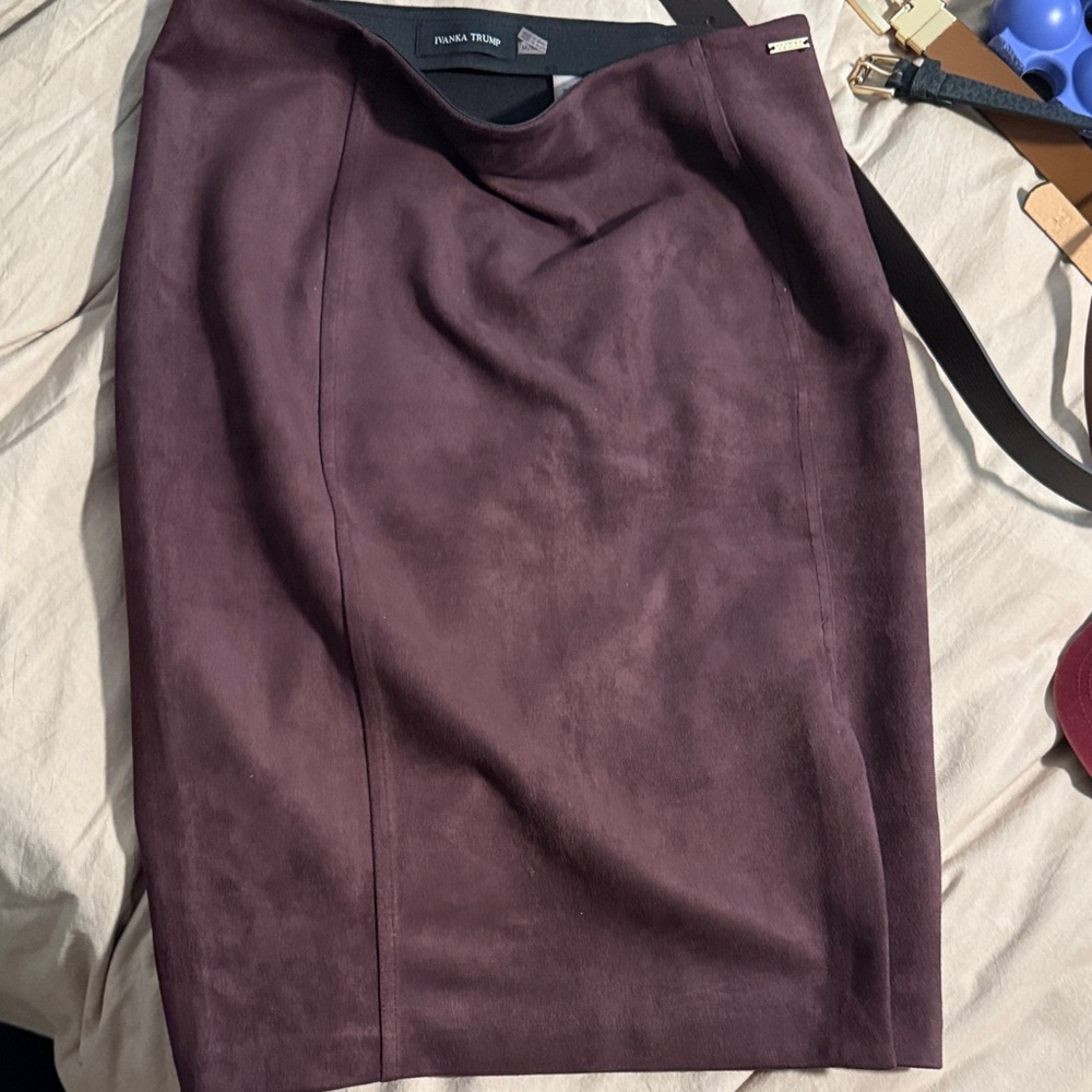 Ivanka Trump Deep Purple Pencil Skirt